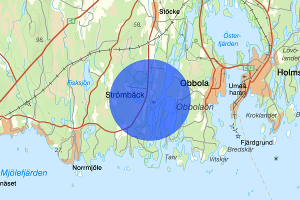 Strömbäck 04 mars 18.50, Trafikolycka, vilt, Umeå