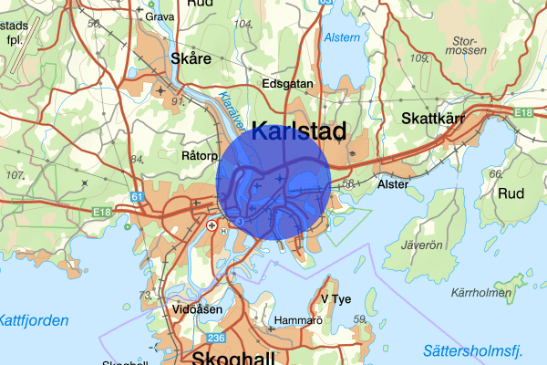 Norrstrand 05 mars 19.33, Brand, Karlstad