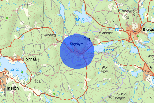 Sågmyra 12 mars 12.33, Brand, Falun