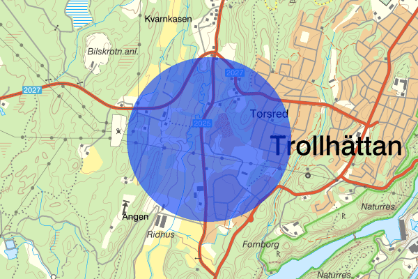 Edsvägen 12 mars 13.38, Trafikolycka, Trollhättan