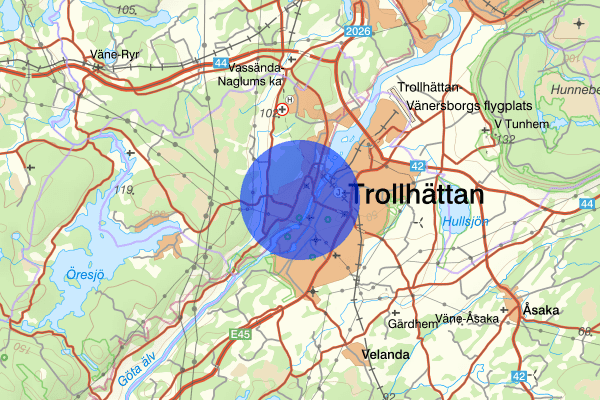 Strömslund 13 mars 09.47, Uppdatering, Trollhättan