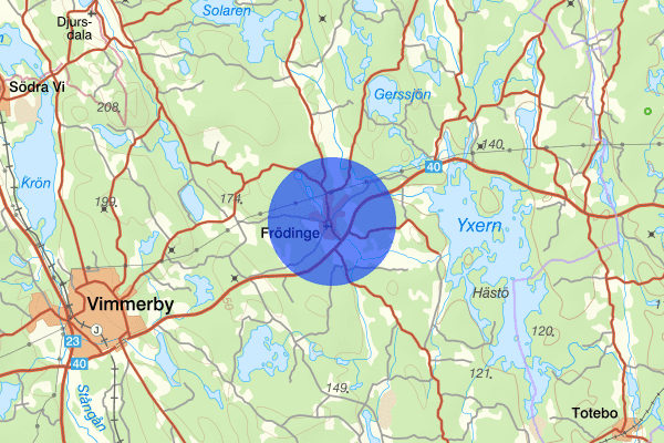 Frödinge 14 mars 06.37, Trafikolycka, Vimmerby