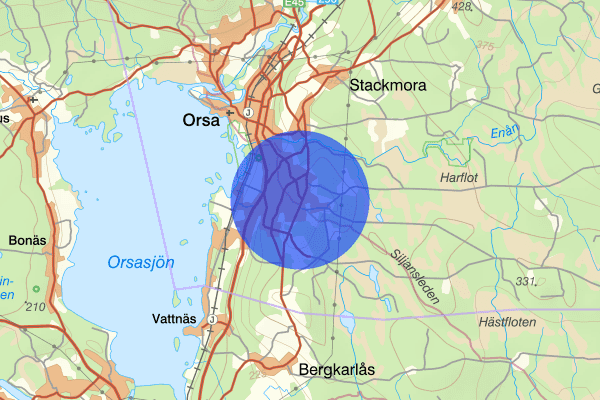 Viborg 14 mars 12.41, Trafikolycka, Orsa