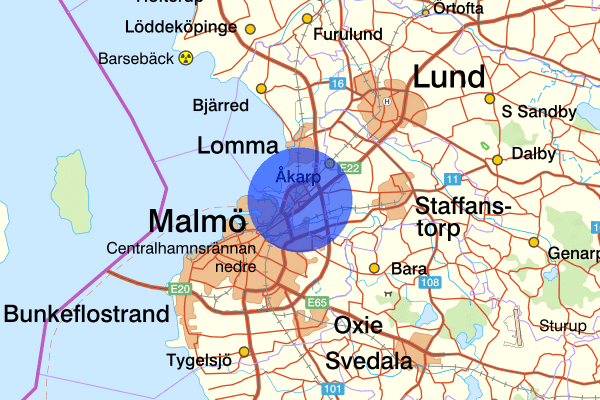  17 mars 04.25, Trafikolycka, smitning från, Burlöv