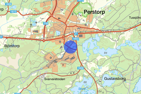 Bruksvägen 17 mars 15.27, Brand, Perstorp