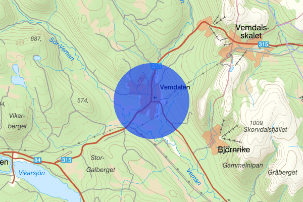 Vemdalen 19 mars 07.15, Sammanfattning natt, Jämtlands län