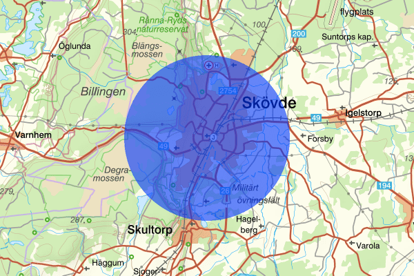 Skövde 19 mars 12.23, Trafikolycka, personskada, Skövde