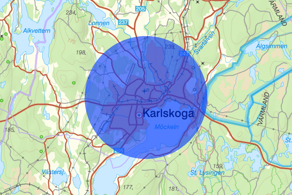 Karlskoga 21 mars 15.36, Trafikolycka, Karlskoga