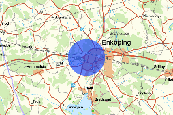 Galgvreten 21 mars 17.43, Våld/hot mot tjänsteman, Enköping