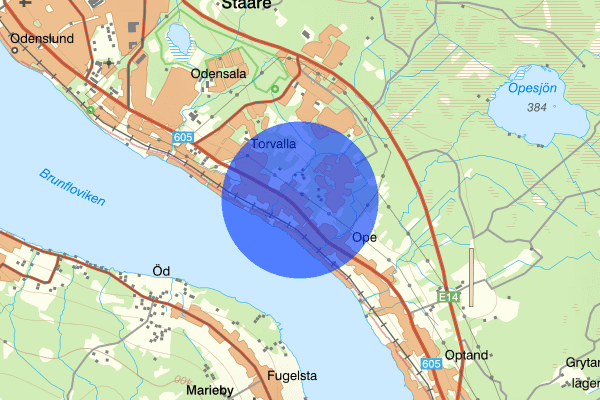 Torvalla by 22 mars 12.57, Trafikolycka, Östersund