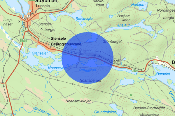 Forsvik 22 mars 17.45, Trafikolycka, vilt, Storuman