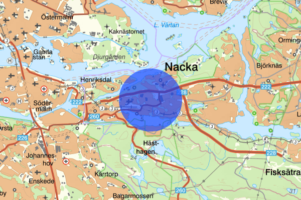 Järla 22 mars 17.14, Åldringsbrott, Nacka