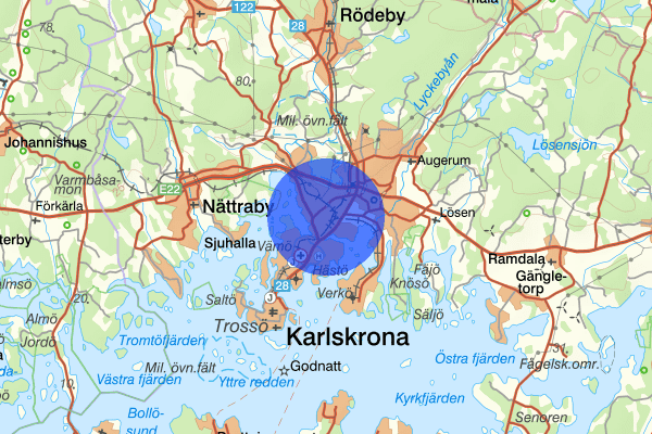 Kungsmarken 23 mars 23.11, Fylleri/LOB, Karlskrona