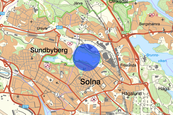 Råstasjön 25 mars 20.02, Misshandel, grov, Solna