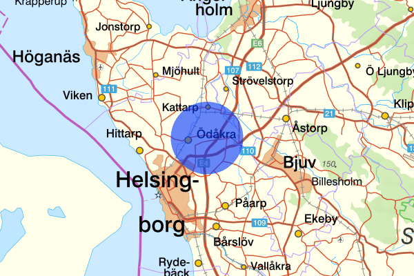 Ödåkra 26 mars 00.48, Trafikolycka, Helsingborg