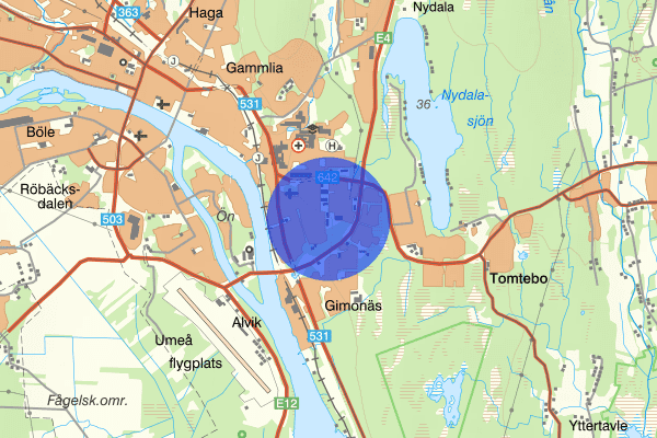 Ålidhem 26 mars 10.45, Rån, Umeå