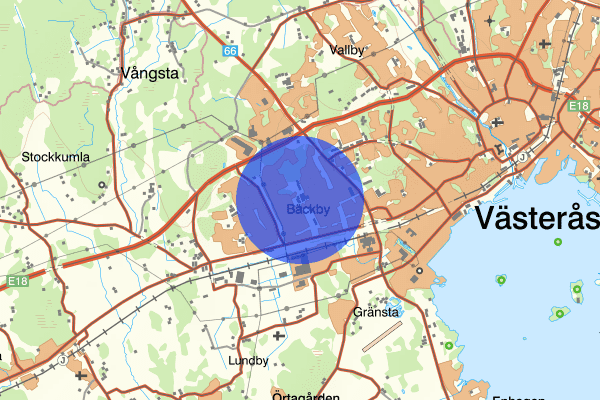 Bäckby centrum 26 mars 12.20, Skottlossning, misstänkt, Västerås