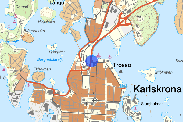 Österleden 27 mars 07.22, Trafikolycka, Karlskrona