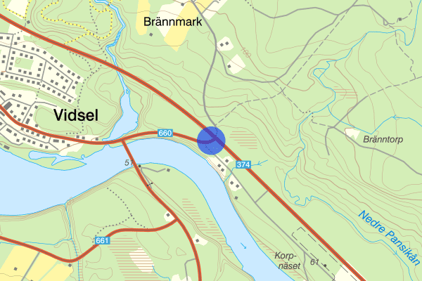 Östra Vidselsvägen 27 mars 17.17, Trafikkontroll, Älvsbyn