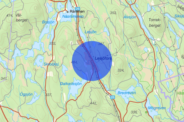 Lesjöfors 27 mars 20.26, Trafikolycka, vilt, Filipstad