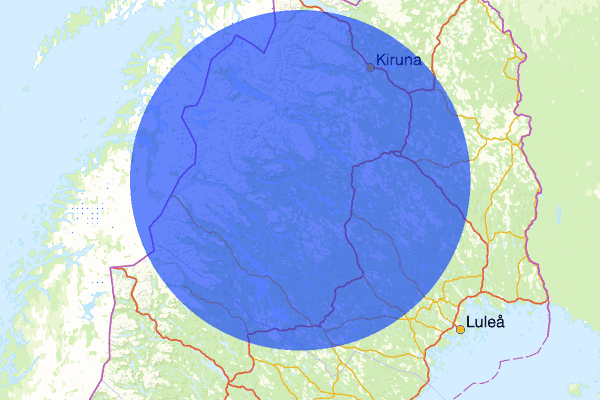  27 mars 20.49, Trafikolycka, vilt, Jokkmokk