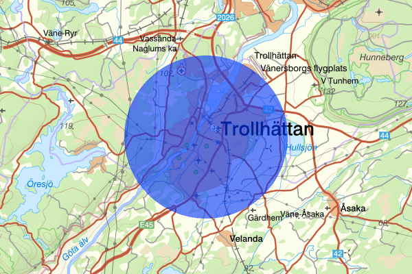 Trollhättan 02 april 11.51, Trafikolycka, personskada, Trollhättan