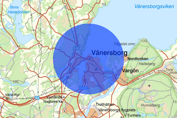 Vänersborg 02 april 14.11, Farligt föremål, misstänkt, Vänersborg