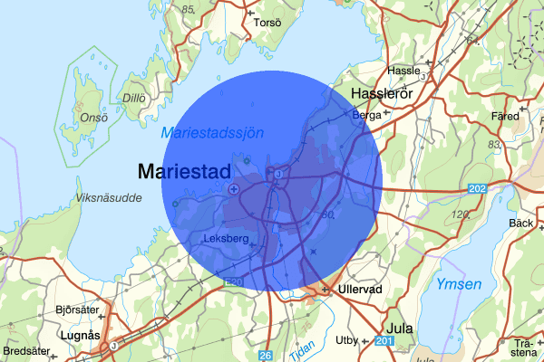 Mariestad 02 april 17.49, Trafikhinder, Mariestad