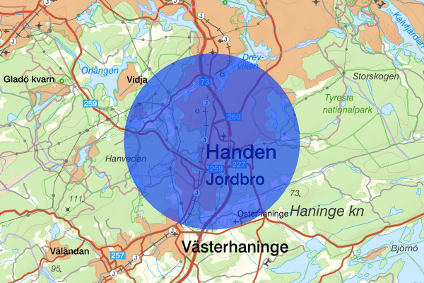 Handen 03 april 12.51, Larm Överfall, Haninge