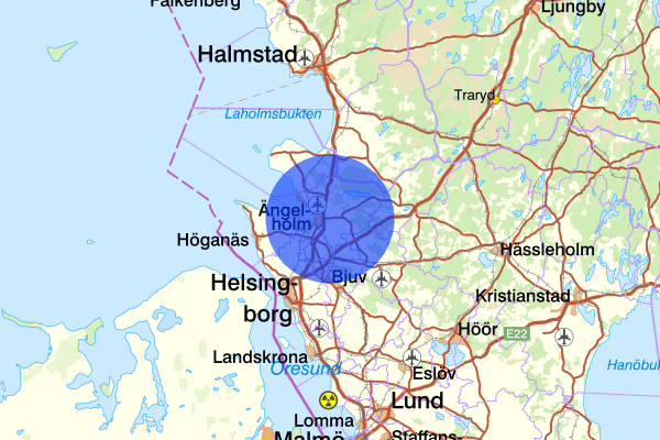  05 april 21.56, Detonation, Ängelholm