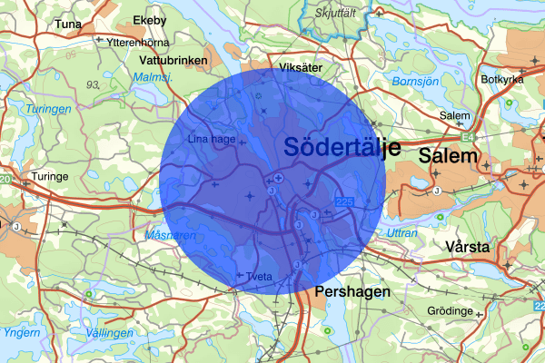 Södertälje 06 april 01.29, Olaga hot, Södertälje