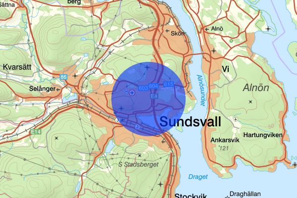 Haga 07 april 11.49, Trafikolycka, smitning från, Sundsvall