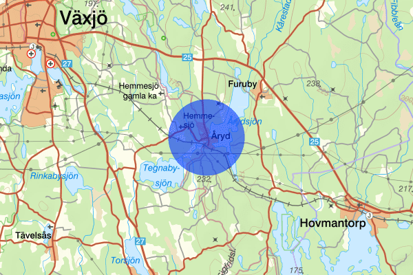 Åryd 08 april 13.50, Arbetsplatsolycka, Växjö