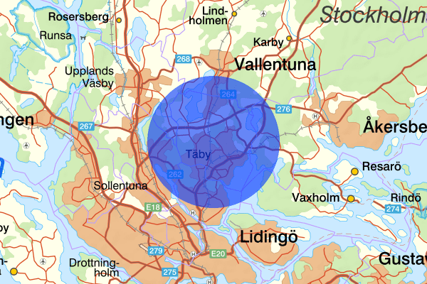  08 april 17.39, Misshandel, grov, Täby