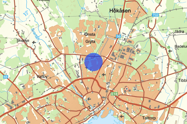 Nordanbygatan 09 april 17.48, Rån, Västerås