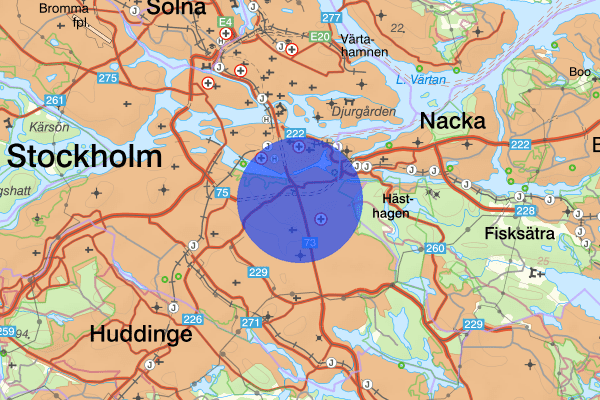 Johanneshov 11 april 16.54, Farligt föremål, misstänkt, Stockholm