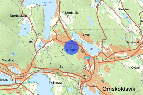 Älgvägen 12 april 07.37, Trafikkontroll, Örnsköldsvik