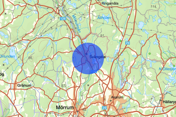 Svängsta 12 april 15.20, Trafikolycka, Karlshamn