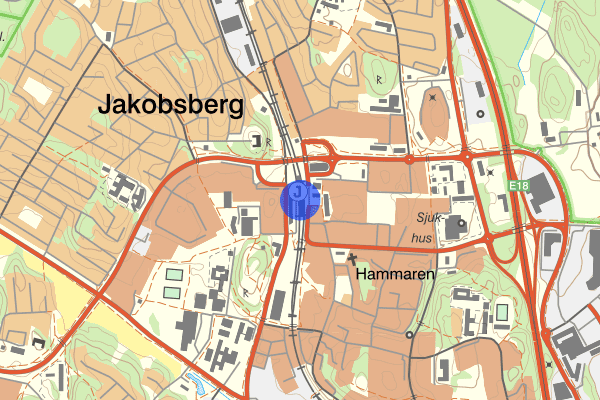 Jakobsberg 12 april 21.31, Rån, Järfälla