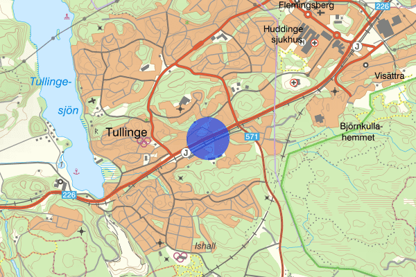 Huddingevägen 16 april 17.16, Trafikolycka, Botkyrka