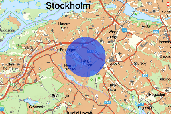 Långbro 19 april 21.37, Brand, Stockholm