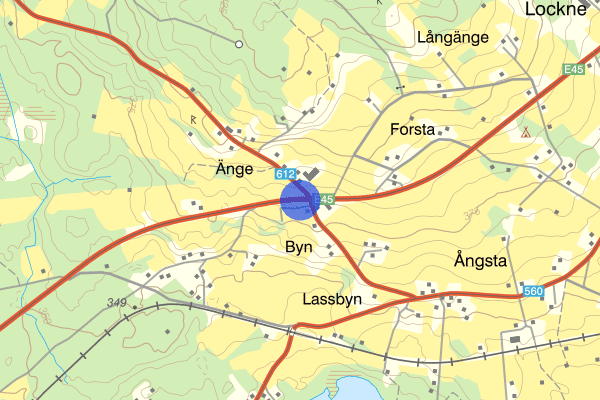 Ångsta Byn E45 vägskäl 20 april 09.26, Trafikolycka, vilt, Östersund