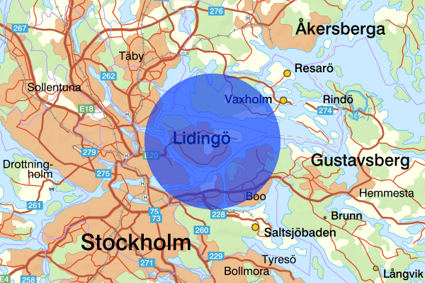  21 april 14.57, Brand, Lidingö