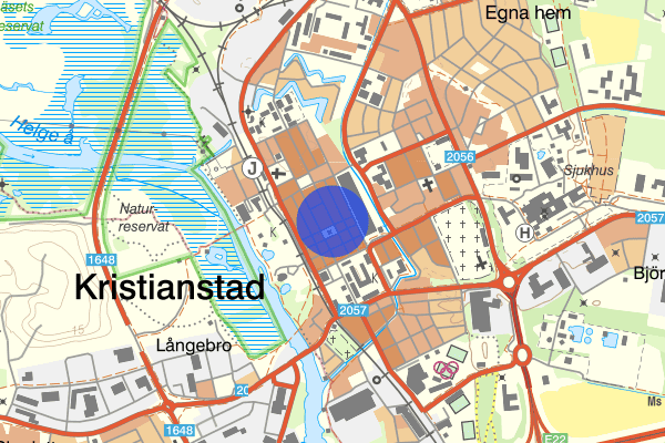 Östra Storgatan 23 april 02.12, Brand, Kristianstad