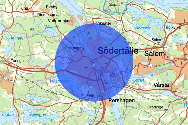 Södertälje 23 april 19.56, Kontroll person/fordon, Södertälje