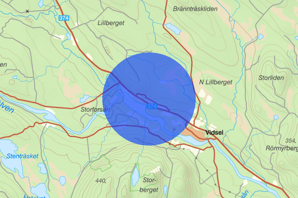 Bredsel 24 april 10.04, Trafikolycka, vilt, Älvsbyn