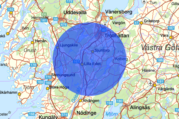  24 april 13.43, Trafikolycka, personskada, Lilla edet