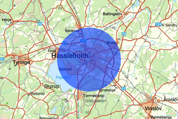 Hässleholm 24 april 22.49, Misshandel, Hässleholm