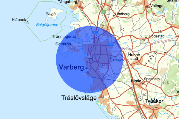 Varberg 02 maj 07.00, Sammanfattning kväll och natt, Hallands län