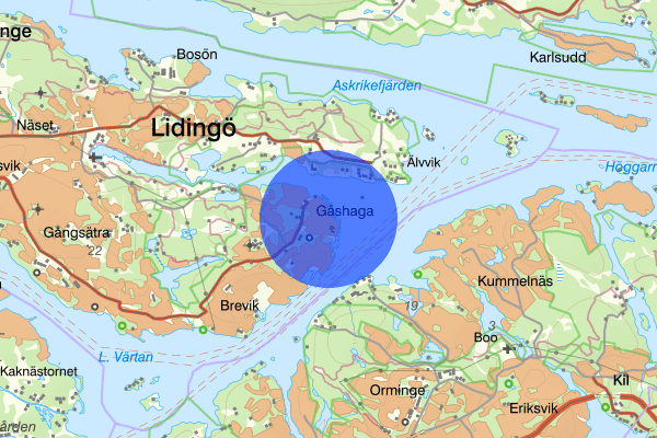 Gåshaga 03 maj 15.54, Brand, Lidingö